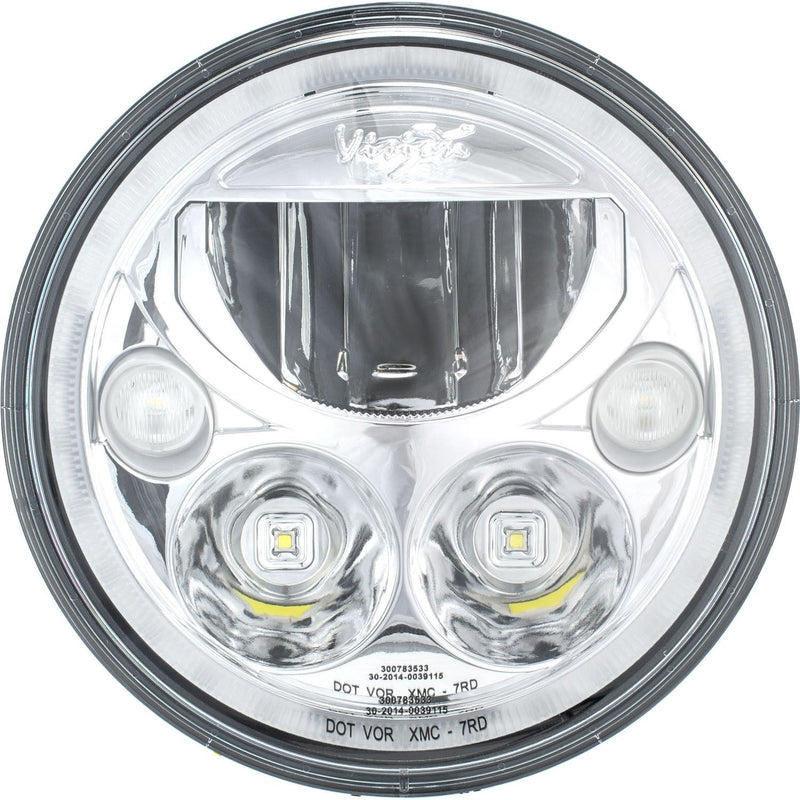 Load image into Gallery viewer, 7" XMC Motorcycle LED Headlight Chrome | White Halo
