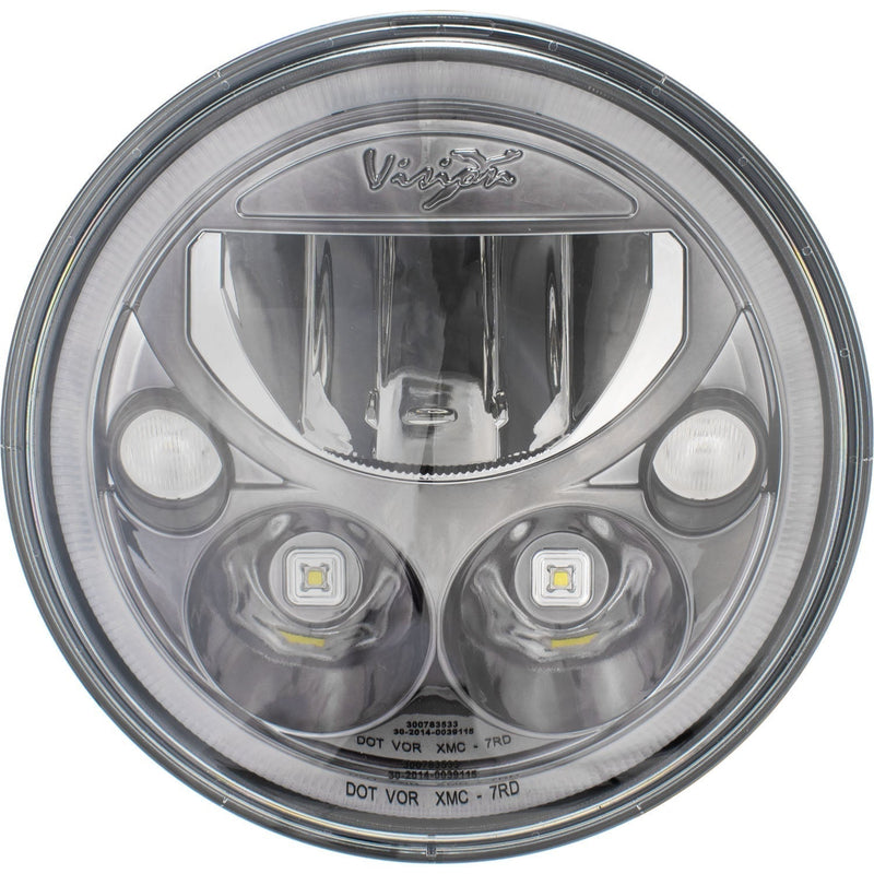Load image into Gallery viewer, 7" XMC Motorcycle LED Headlight Black Chrome | White Halo
