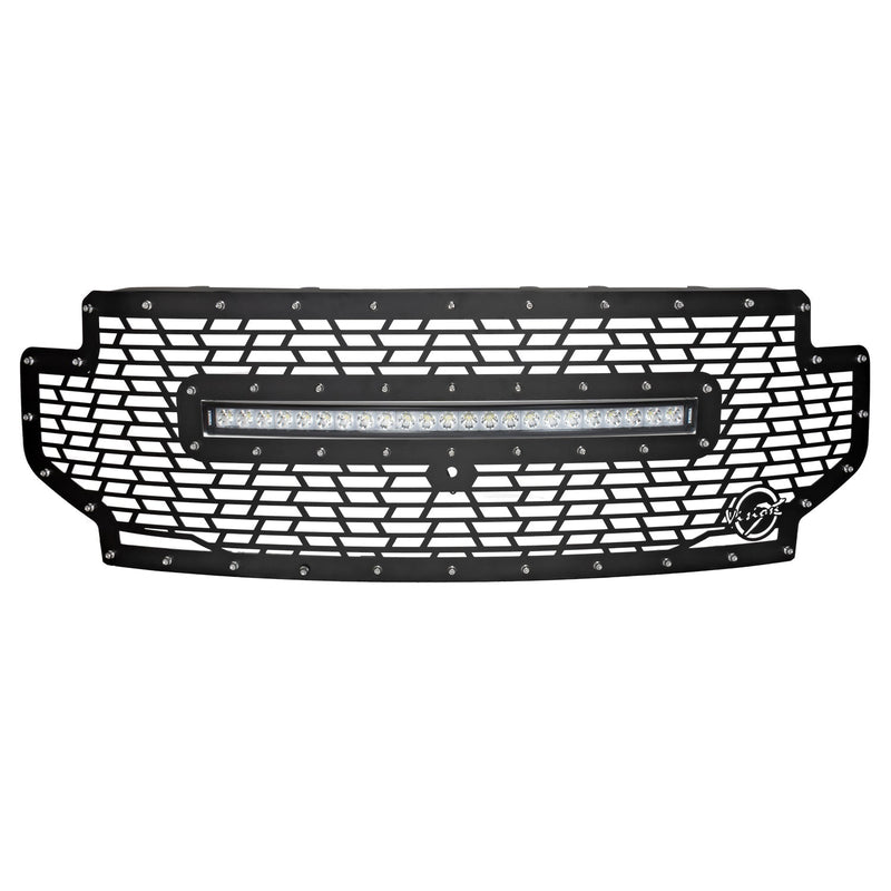 Load image into Gallery viewer, 2020+ Ford Superduty Light Bar Grille (with XPL Curved Light Bar)
