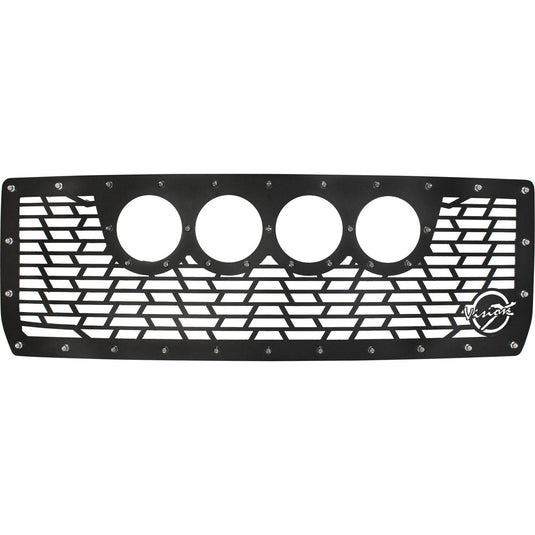 2014-2015 Chevy Silverado 1500 Cannon CG2 Grille with 4 CG2 4.5" Lights (2 Optic 2 Reflectors)