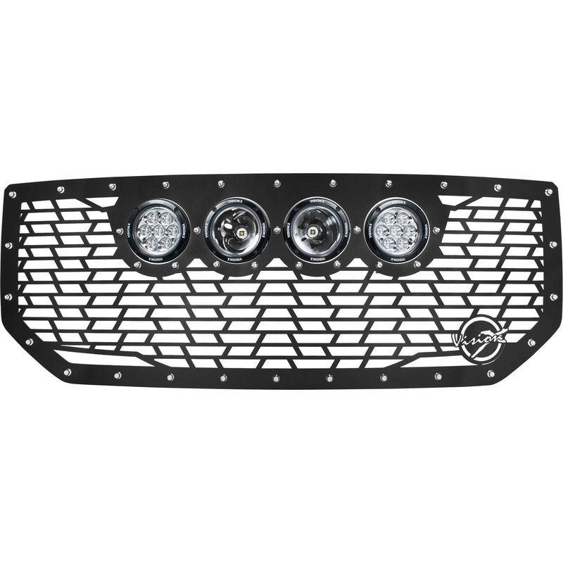 Load image into Gallery viewer, 2016-2019 GMC Sierra 1500 Cannon CG2 Grille with 4 CG2 4.5" Lights (2 Optic and 2 Reflectors)
