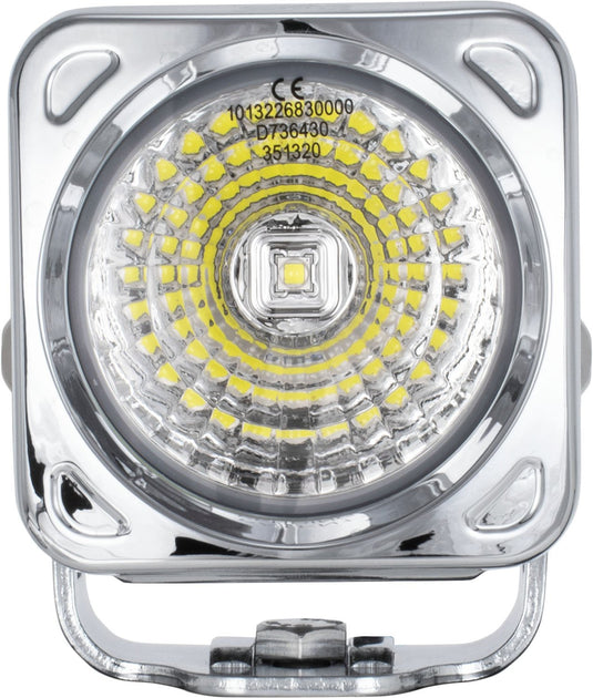 3" Optimus Chrome Square 20° Beam LED Light Kit