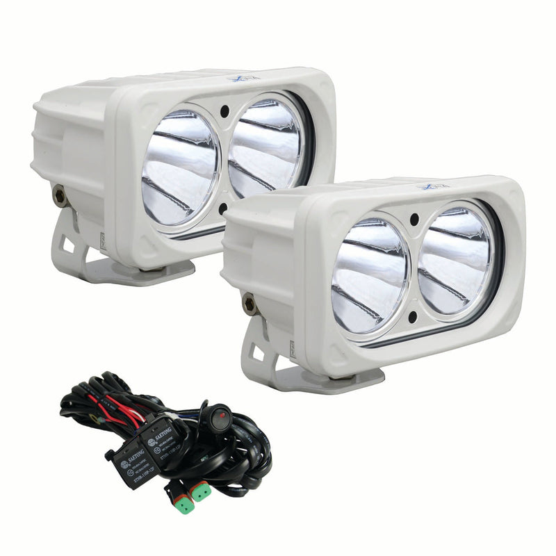 Load image into Gallery viewer, 6? White Optimus Dual 10° Beam LED Light Kit

