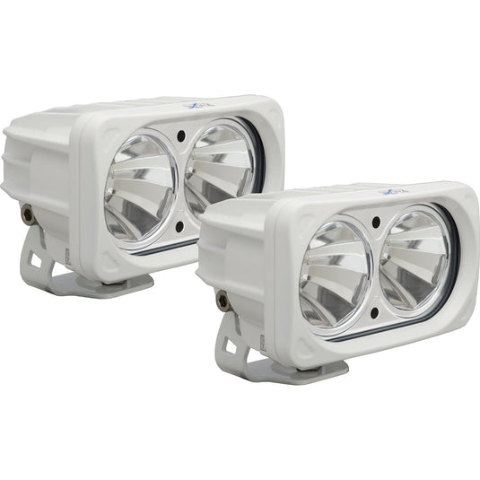 6? White Optimus Dual 60° Beam LED Light Kit