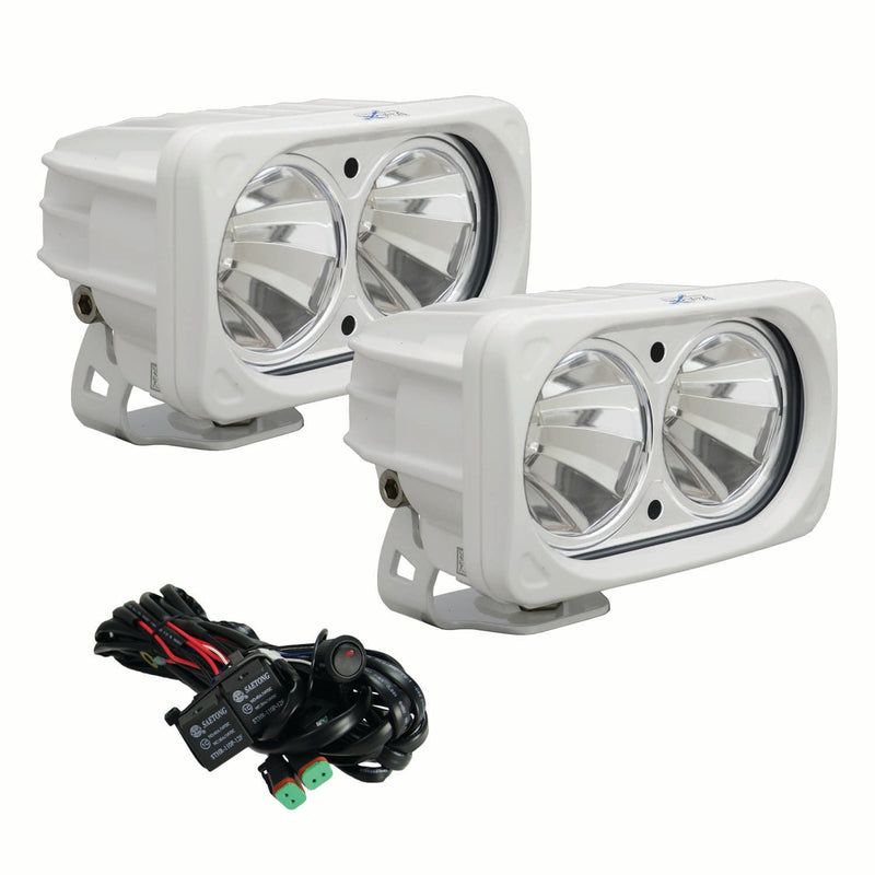 Load image into Gallery viewer, 6? White Optimus Dual 60° Beam LED Light Kit
