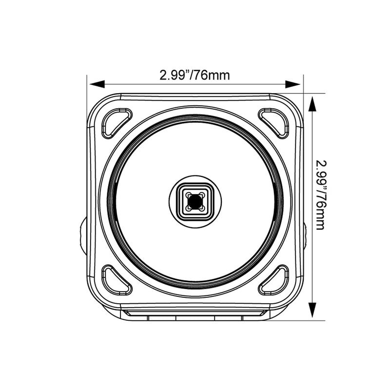 Load image into Gallery viewer, 3" Optimus Square 15º Beam with White Halo LED Light
