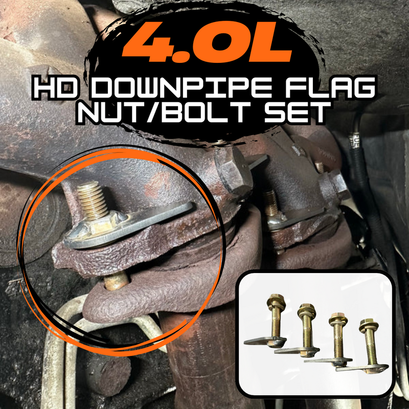 Load image into Gallery viewer, Exhaust Header Down Pipe Bolt and Flag-Nut Set for Jeep TJ / XJ / ZJ / YJ / WJ / LJ

