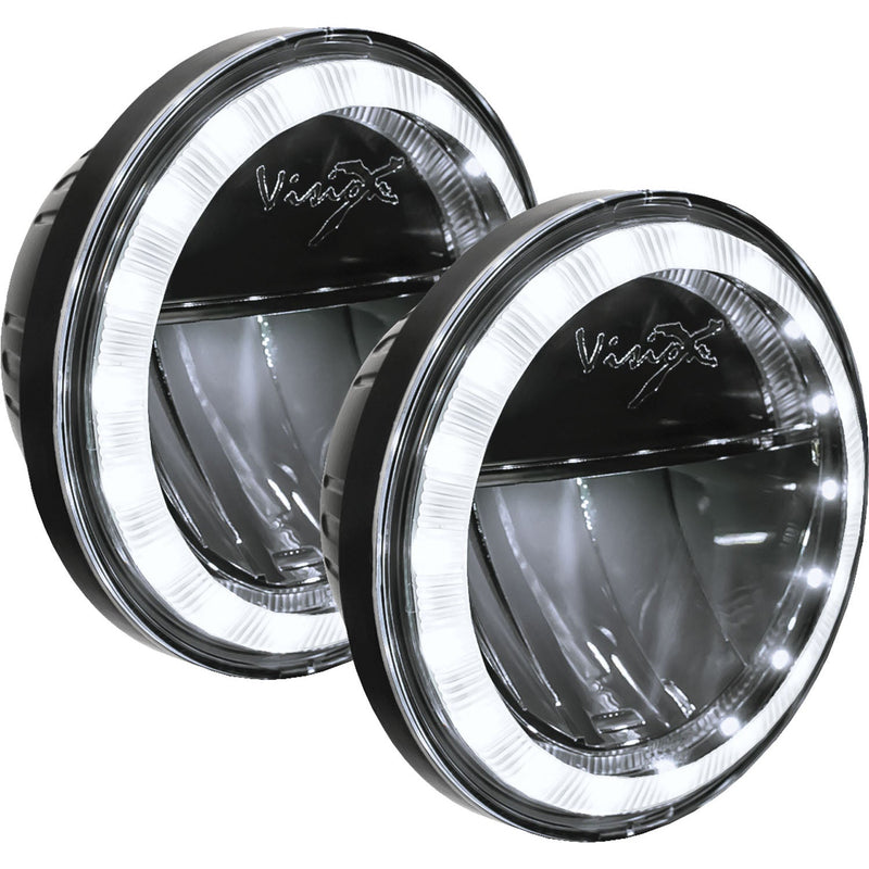 Load image into Gallery viewer, XMC 4.5" LED Passing Lamp Halo Upgrade Kit | Black Chrome
