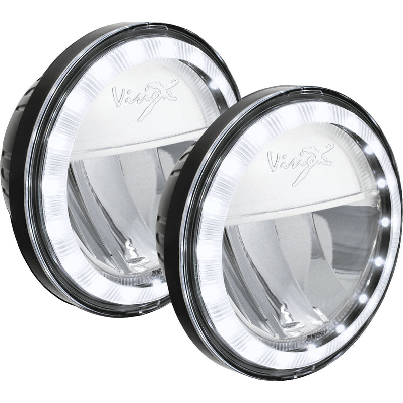 Load image into Gallery viewer, XMC 4.5" LED Passing Lamp Halo Upgrade Kit | Chrome

