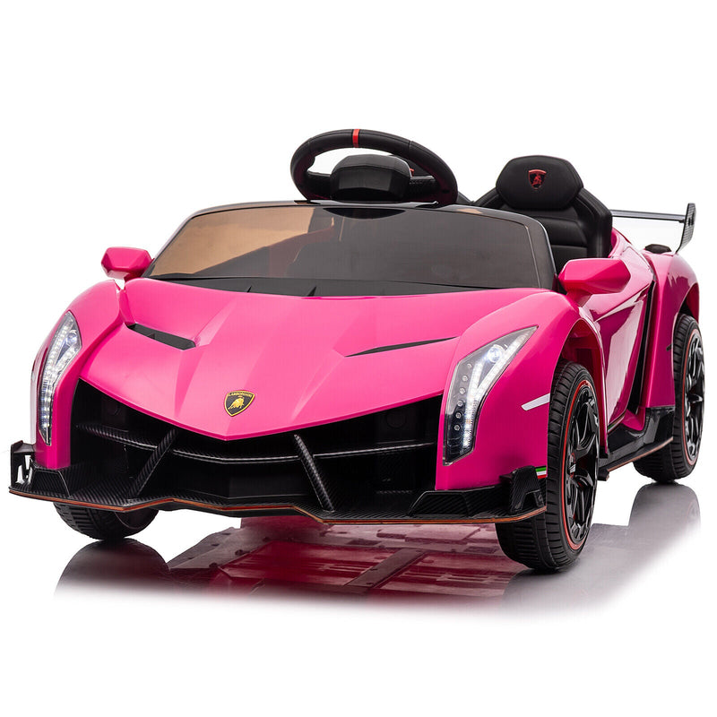 Load image into Gallery viewer, XMX615B Lamborghini Poison 12V Dual Drive Sports Car in Rose Red
