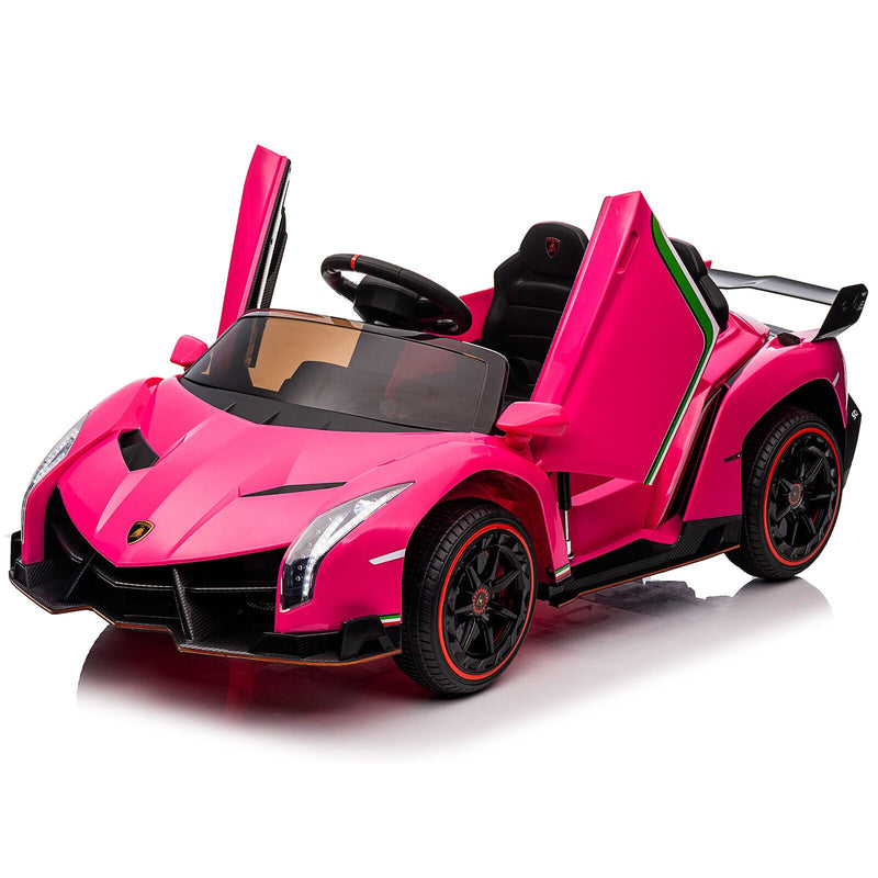 Load image into Gallery viewer, XMX615B Lamborghini Poison 12V Dual Drive Sports Car in Rose Red
