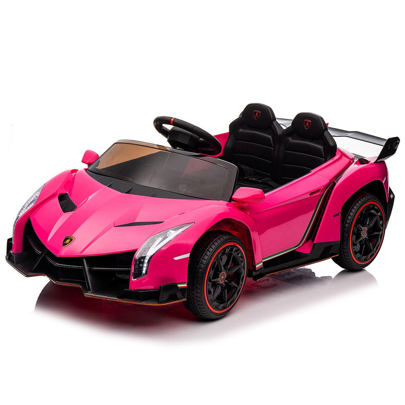 Load image into Gallery viewer, XMX615B Lamborghini Poison 12V Dual Drive Sports Car in Rose Red
