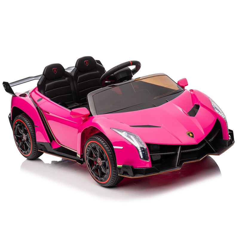 Load image into Gallery viewer, XMX615B Lamborghini Poison 12V Dual Drive Sports Car in Rose Red
