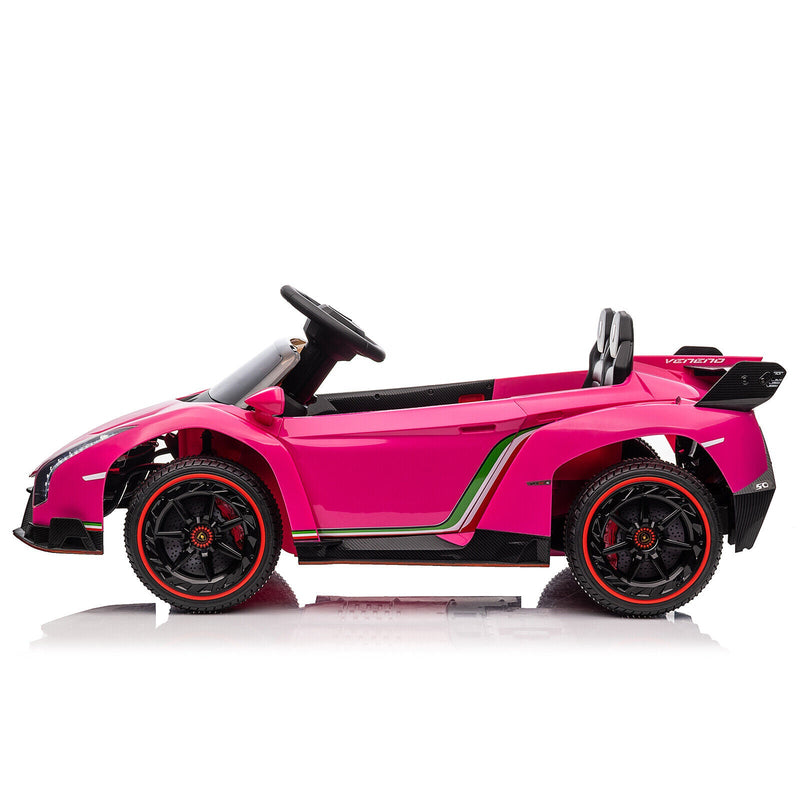 Load image into Gallery viewer, XMX615B Lamborghini Poison 12V Dual Drive Sports Car in Rose Red
