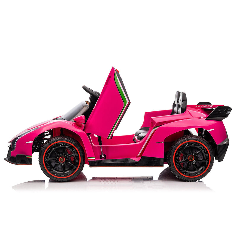 Load image into Gallery viewer, XMX615B Lamborghini Poison 12V Dual Drive Sports Car in Rose Red
