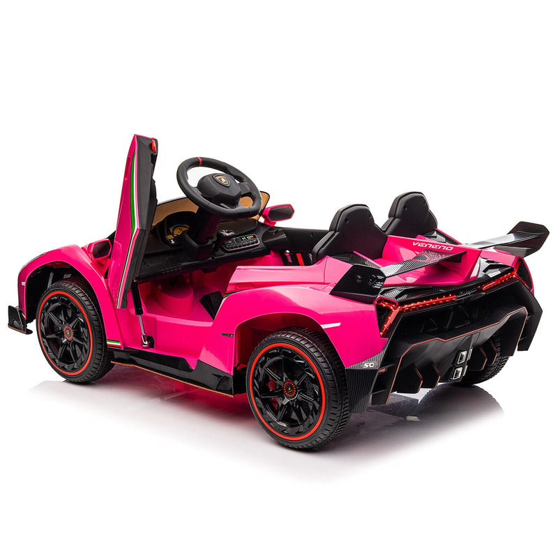 Load image into Gallery viewer, XMX615B Lamborghini Poison 12V Dual Drive Sports Car in Rose Red

