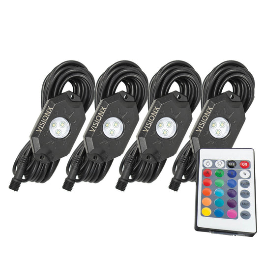 XP LED Rock Light 4 Pod Kit