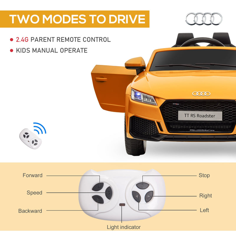 Load image into Gallery viewer, 6V Audi TT RS Kid Electric Sports Car with Remote Control Ride-On
