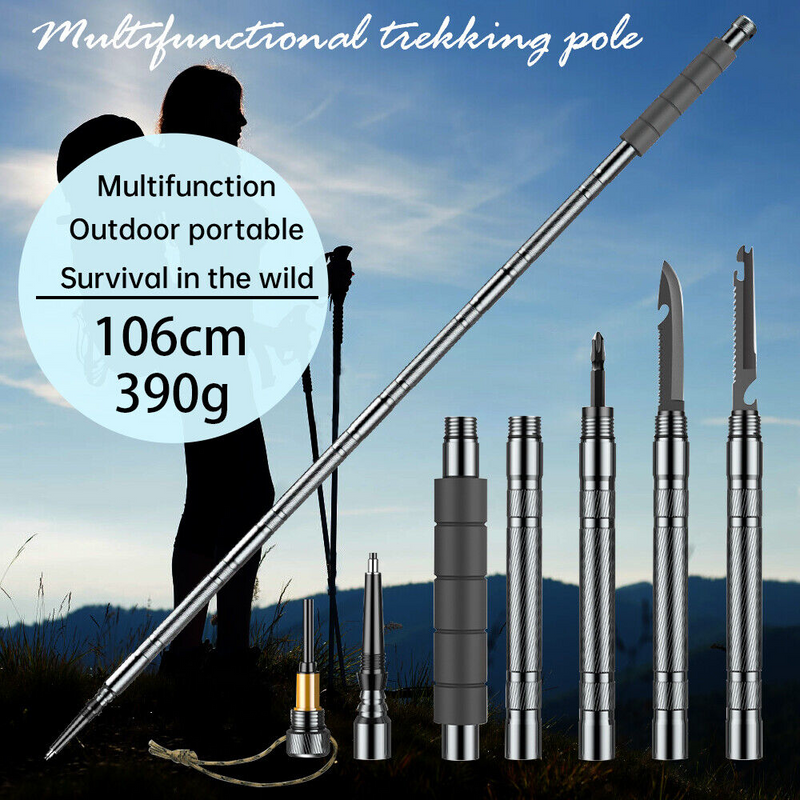 Load image into Gallery viewer, Ultra X Tactical Survival System - (10 in 1) Walking Stick

