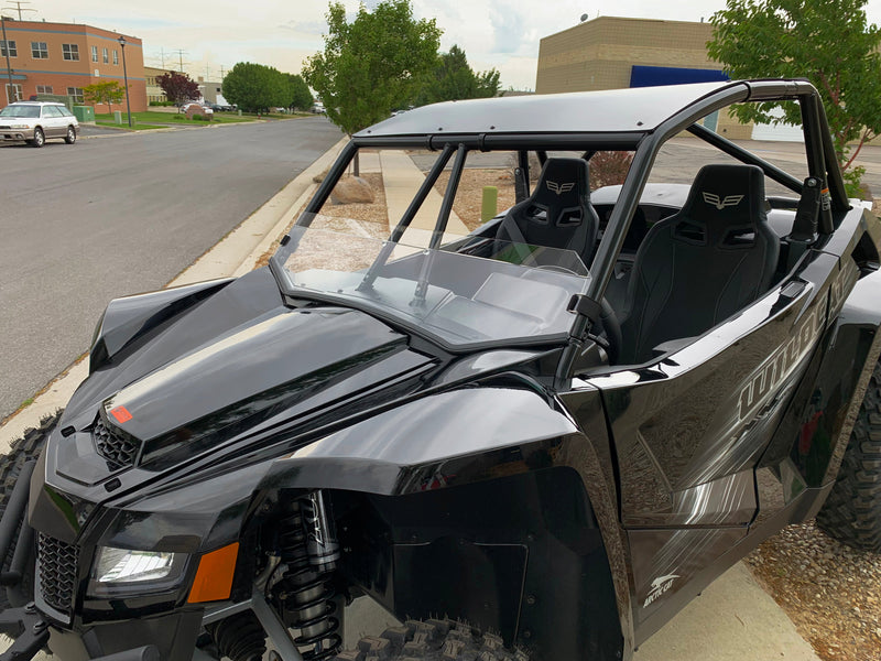 Load image into Gallery viewer, Wildcat XX Polycarbonate Half Windshield with Quick Straps
