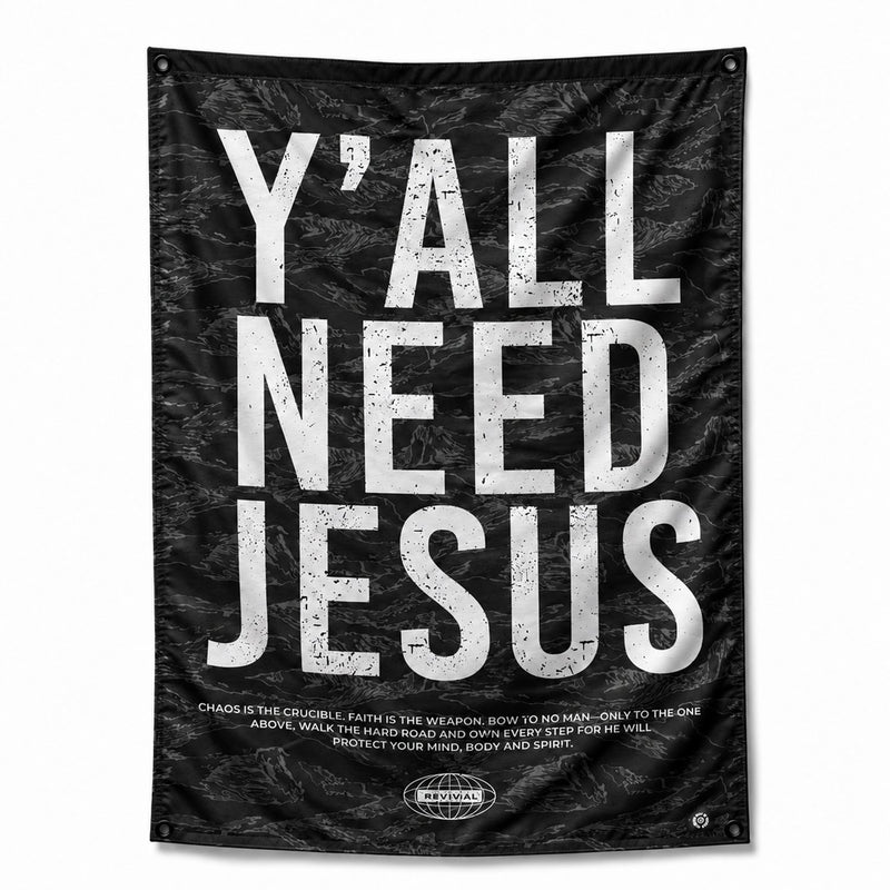 Load image into Gallery viewer, Y'all Need Jesus 4' x 3' Flag
