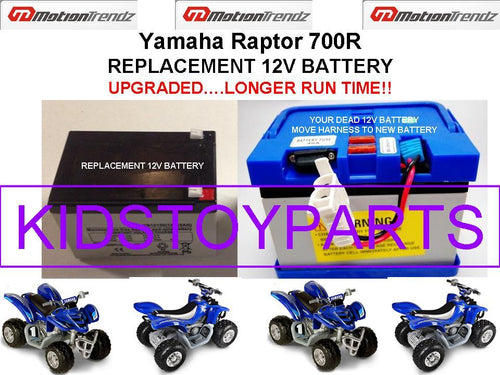 12V Replacement Battery for Raptor 700R with Extended Run Time