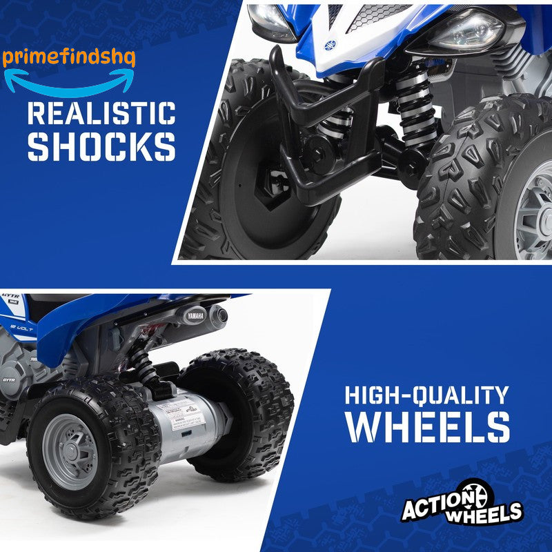 Load image into Gallery viewer, 12 Volt Battery Powered Blue Ride-On ATV with Music Features
