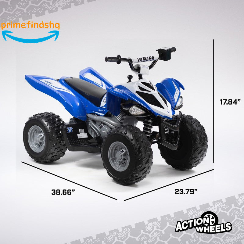 Load image into Gallery viewer, 12 Volt Battery Powered Blue Ride-On ATV with Music Features
