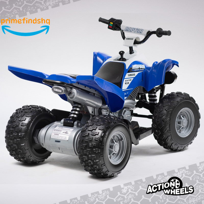 Load image into Gallery viewer, 12 Volt Battery Powered Blue Ride-On ATV with Music Features
