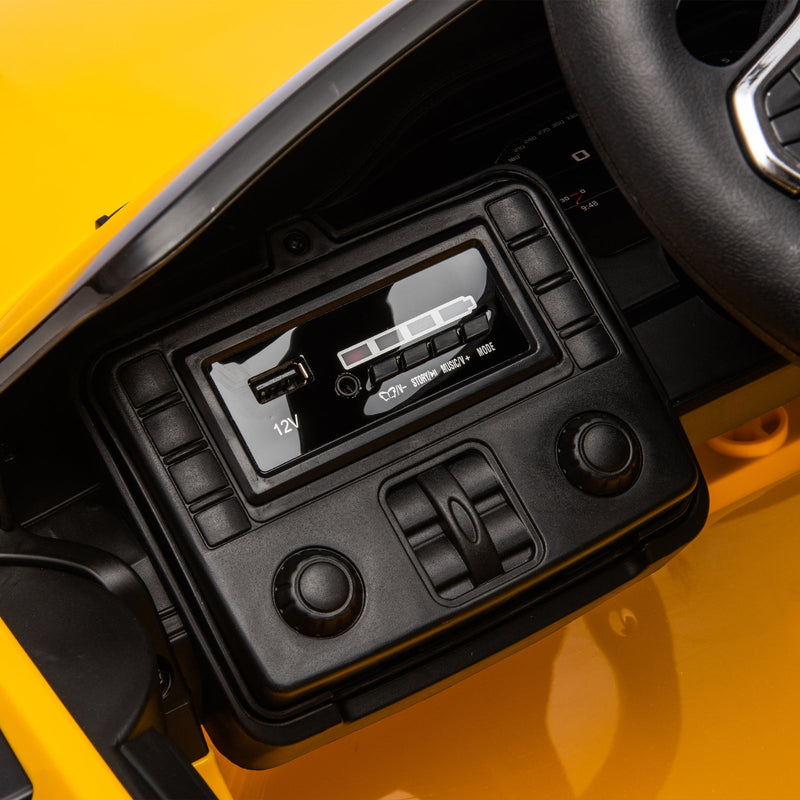 Load image into Gallery viewer, 12V Yellow Kids Ride-On Toy Car with 2.4G Parent Remote Control and Three-Speed Settings
