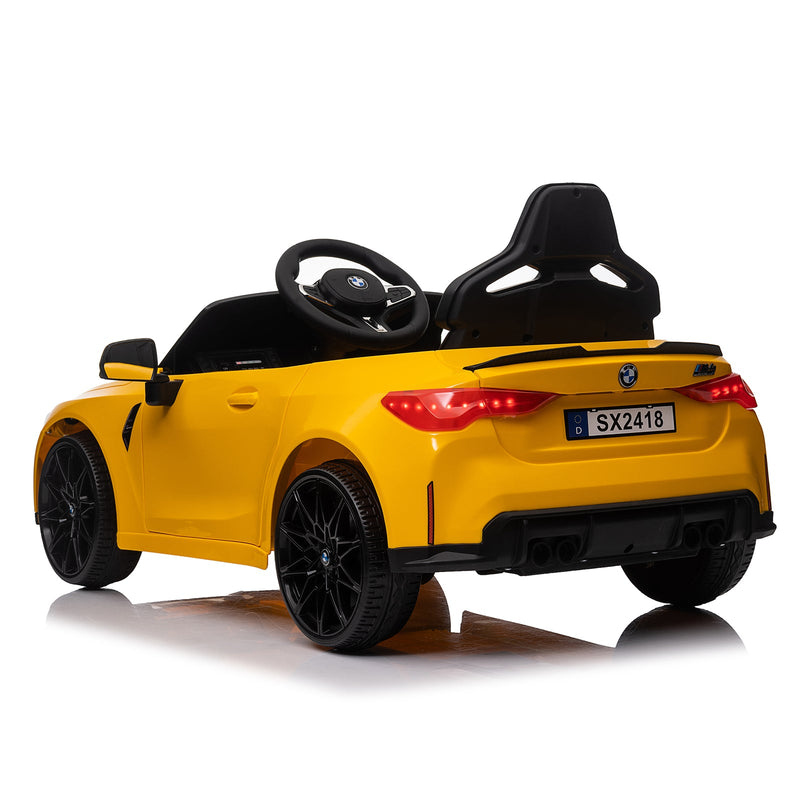 Load image into Gallery viewer, 12V Yellow Kids Ride-On Toy Car with 2.4G Parent Remote Control and Three-Speed Settings
