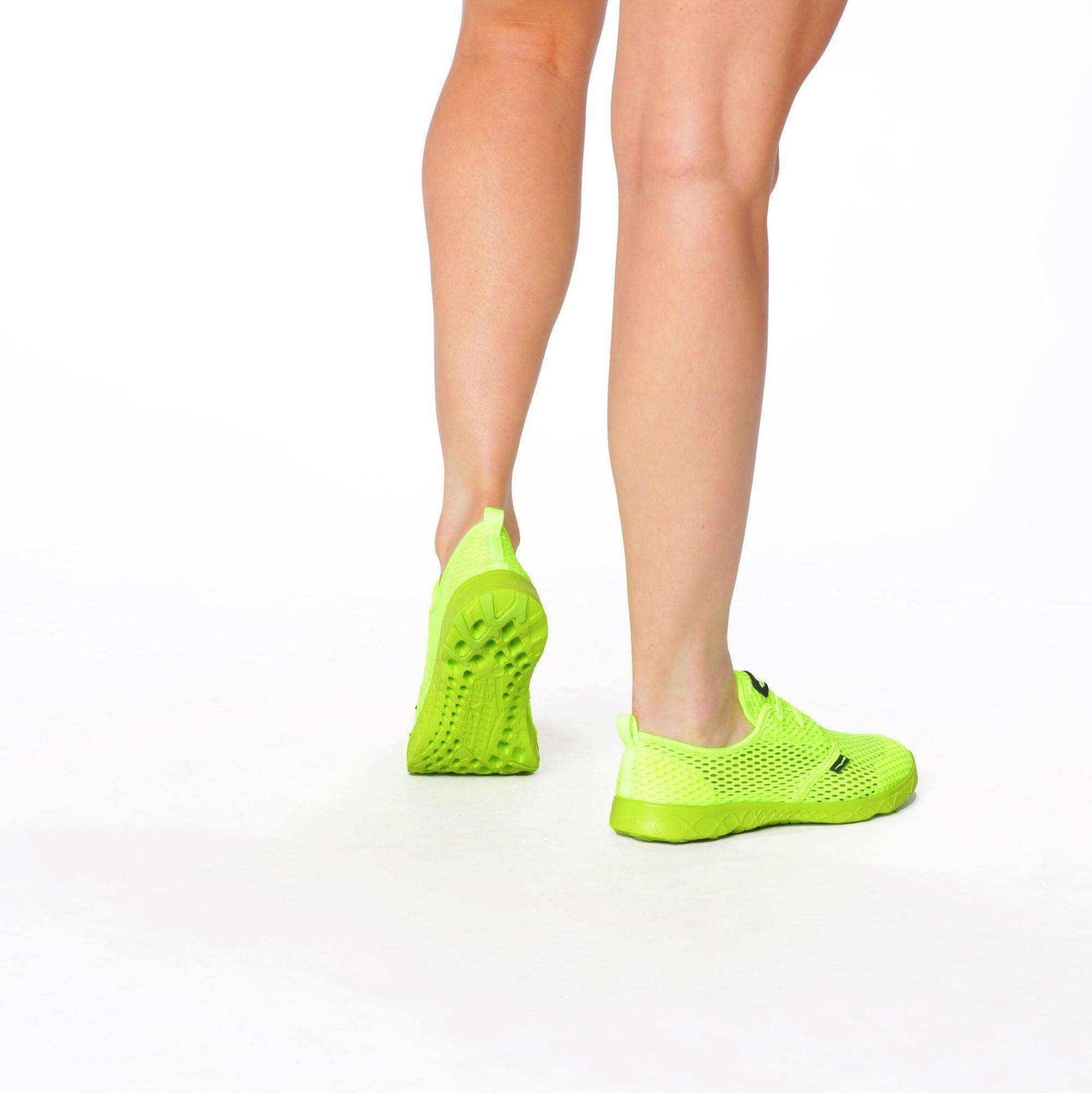 Ladies Aqua Sneaker Neon Yellow - Skoutley Outdoors LLC