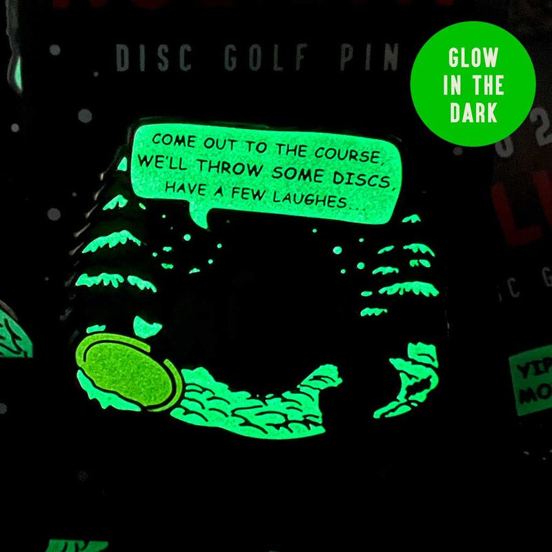 Load image into Gallery viewer, 2025 Yippee Holiday Disc Golf Pin - Glow - Metal Butterfly
