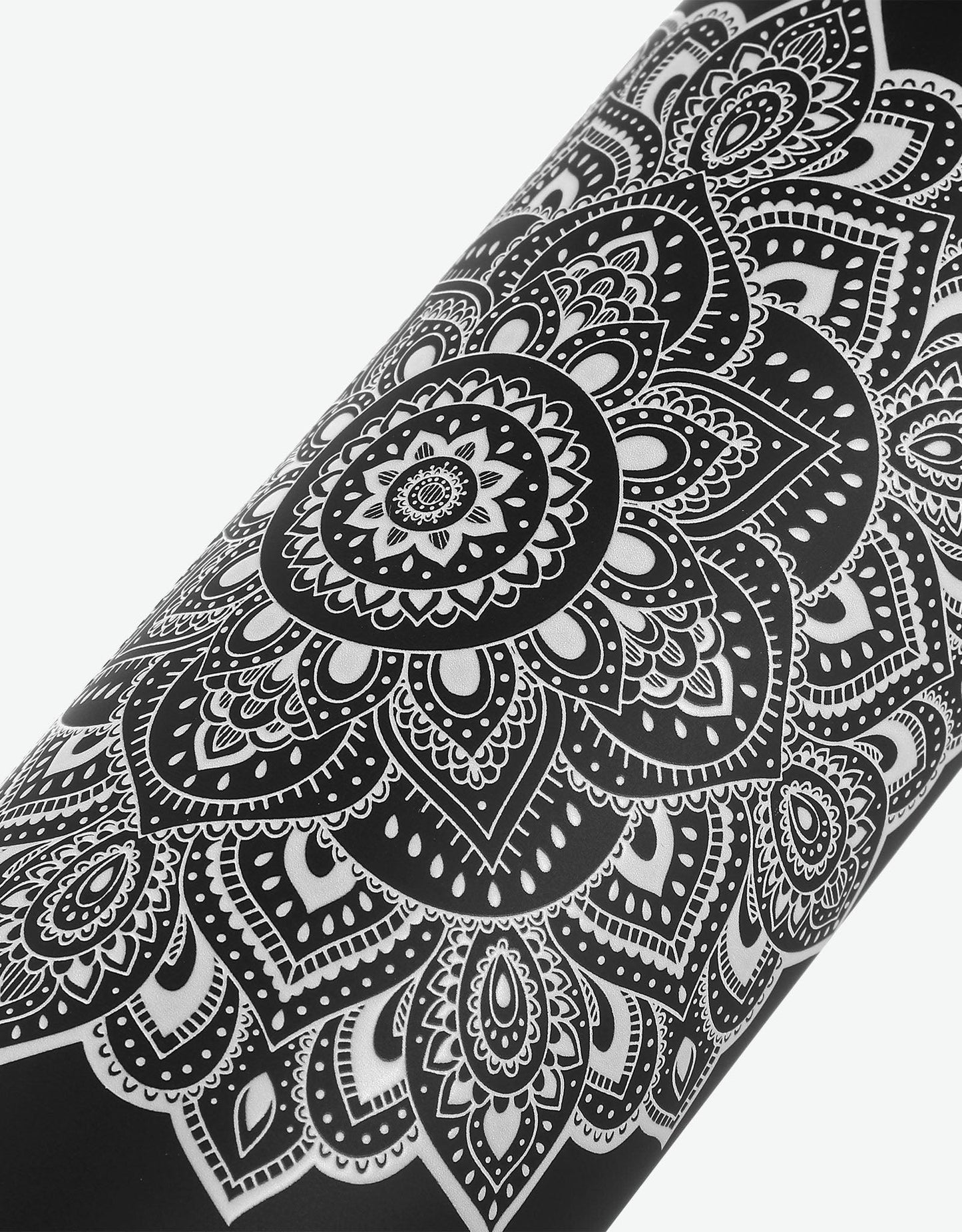 Water Bottle - Mandala Black