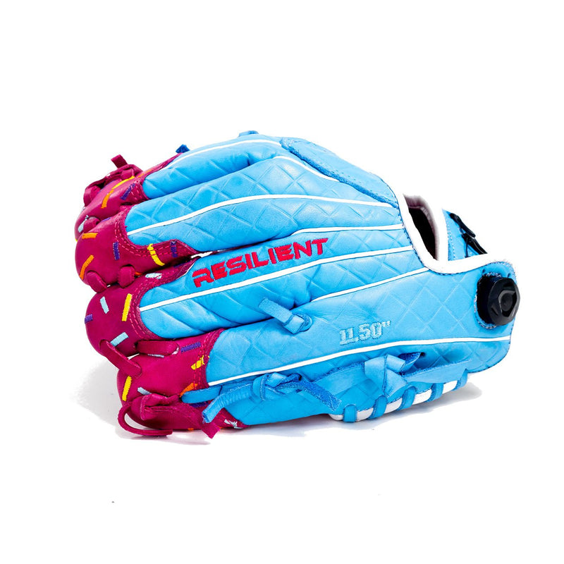 Load image into Gallery viewer, Youth Ball Glove - Ice Cream (Cotton Candy Blue and Pink)
