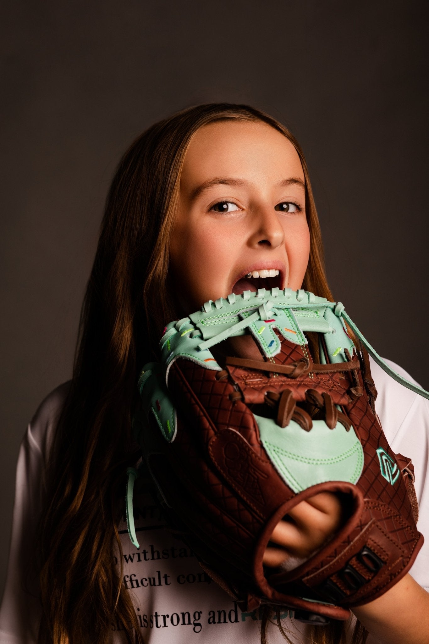 Youth Ball Glove - Ice Cream glove (Mint with Sprinkles) - Skoutley Outdoors LLC