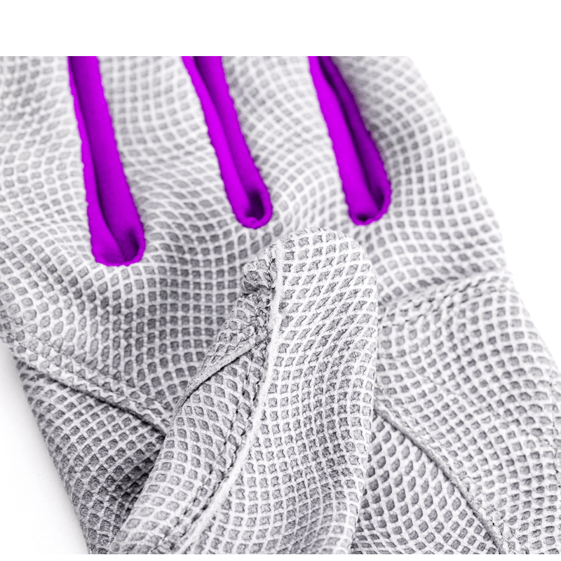 Load image into Gallery viewer, Youth Fastpitch Batting Gloves - Grey and Purple
