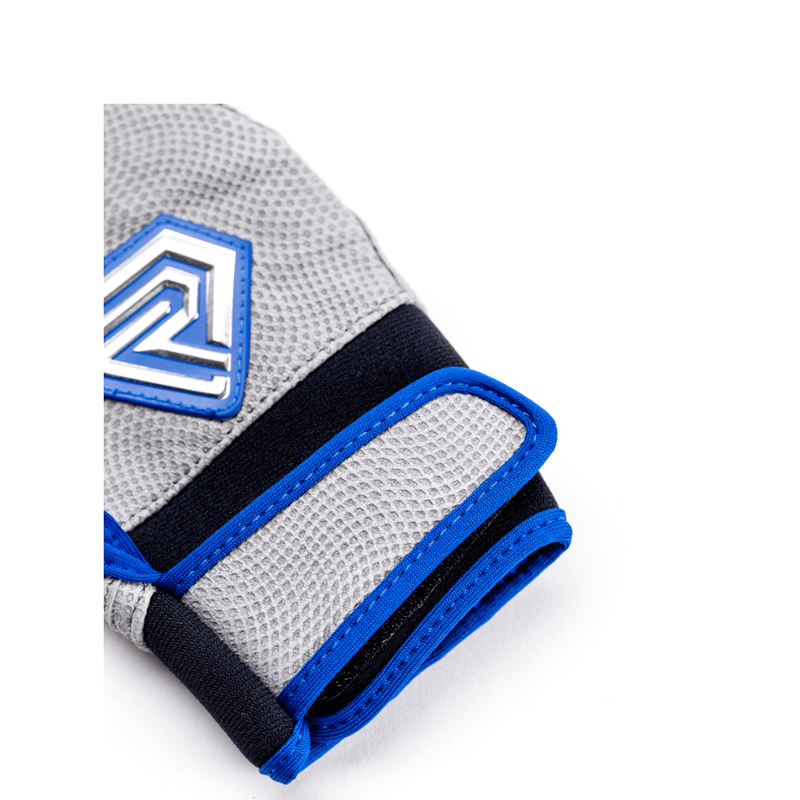 Load image into Gallery viewer, Youth Fastpitch Batting Gloves - Grey and Royal Blue
