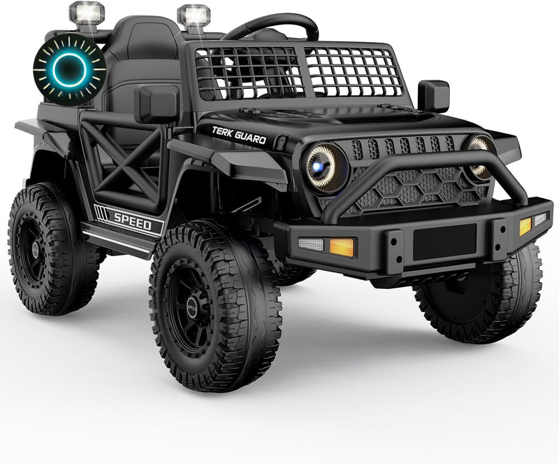 Load image into Gallery viewer, 12V Electric Ride-On Jeep Truck with Power Wheels for Toddlers Ages 1-3
