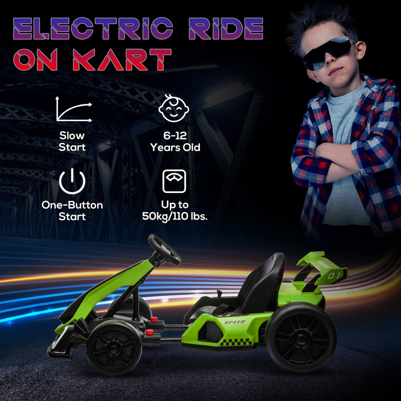 Load image into Gallery viewer, Adjustable Seat Electric Go Kart with Slow Start - 24V, 7.5 MPH
