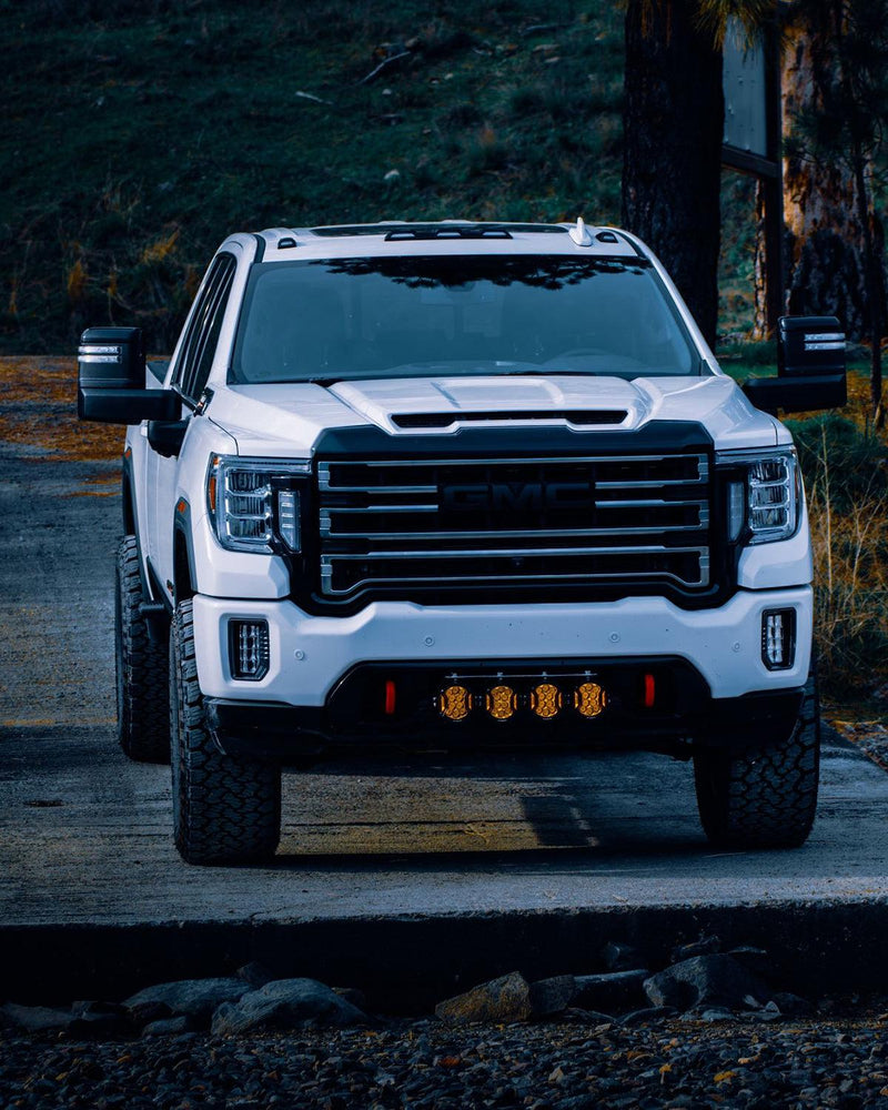 Load image into Gallery viewer, V-ULTRA Series | 5 Inch 172W LED Side Shooter Amber Pod Lights with Amber DRL
