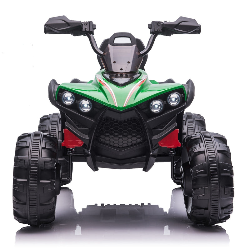 Load image into Gallery viewer, 12V Kids Electric Ride-On Off-Road ATV Quad Car Toy with 2 Speeds and LED Lights Green
