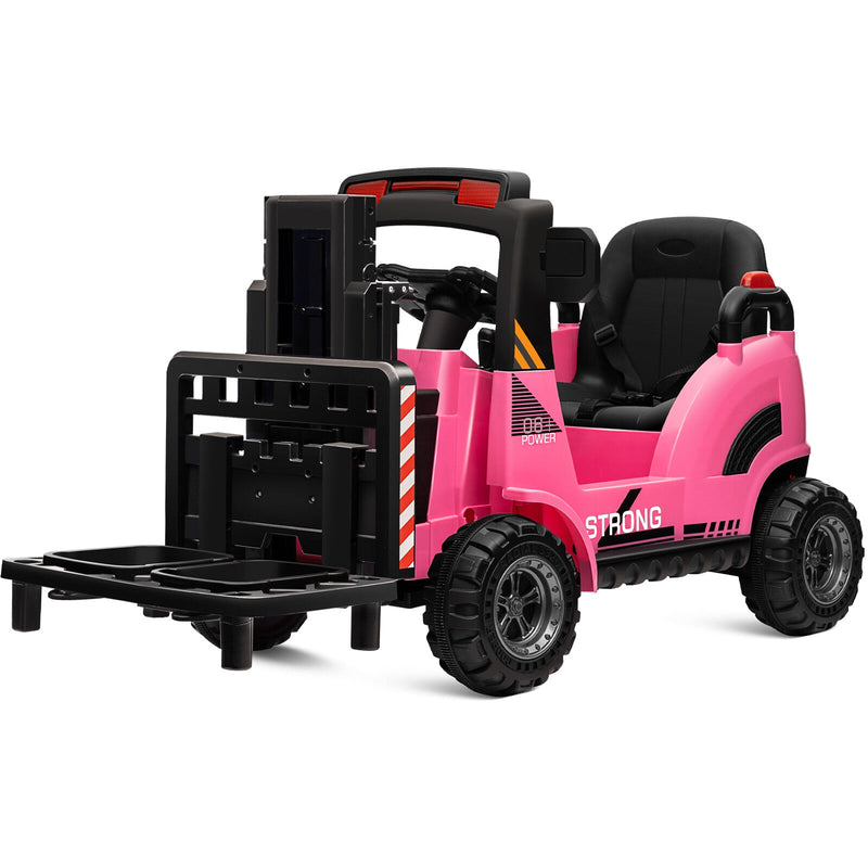 Load image into Gallery viewer, 12V Kids Ride-On Forklift Toy Car with Horn for Pretend Construction Play

