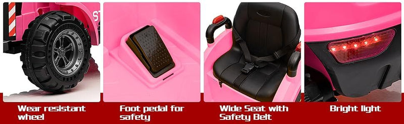 Load image into Gallery viewer, 12V Kids Ride-On Forklift Toy Car with Horn for Pretend Construction Play
