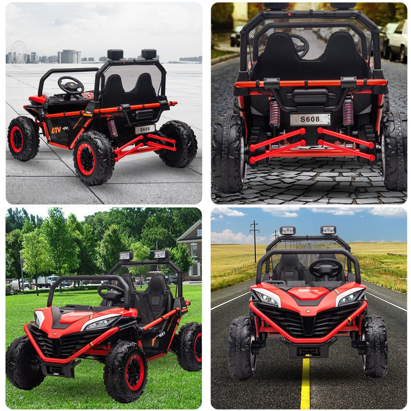 Load image into Gallery viewer, 24V Electric 2-Seater Kids Ride-On UTV Truck with 4WD and Remote Control, 4x80W Motors
