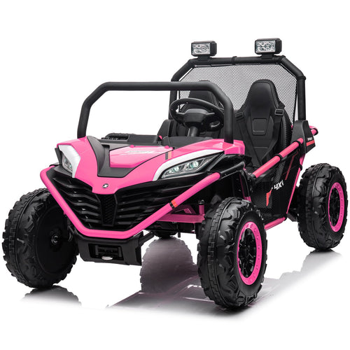 24V Kids 2-Seater Ride-On UTV Car with 400W Motor, Metal Frame, and EVA Wheels