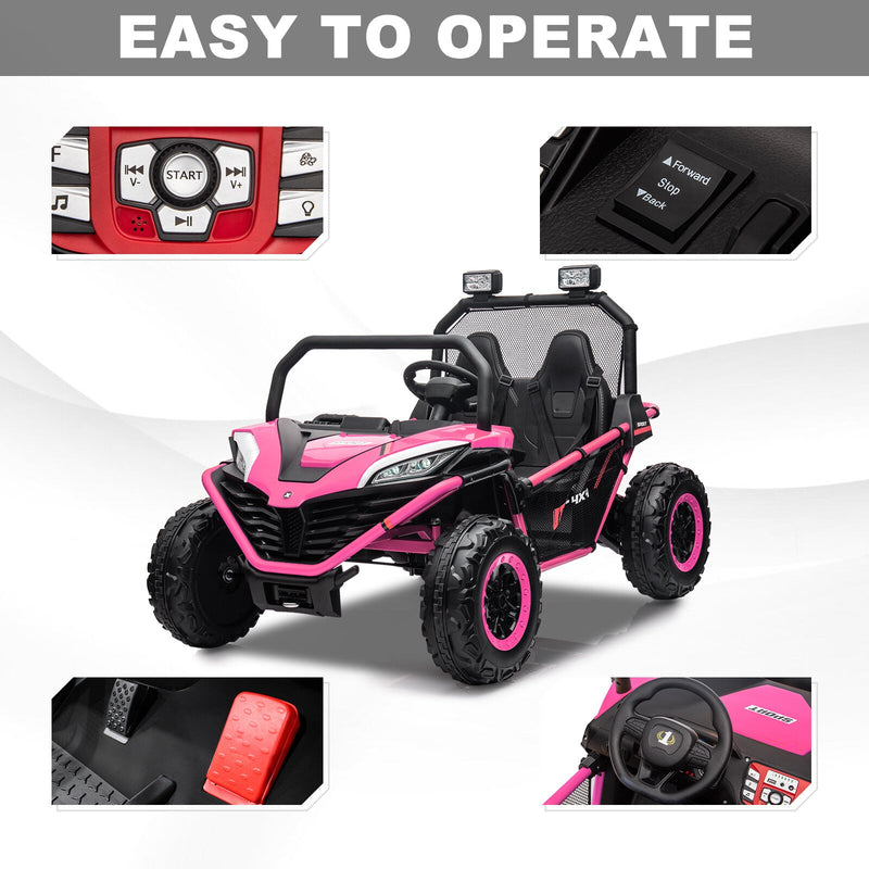 Load image into Gallery viewer, 24V Kids 2-Seater Ride-On UTV Car with 400W Motor, Metal Frame, and EVA Wheels
