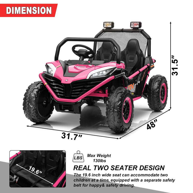 Load image into Gallery viewer, 24V Electric Kids 2-Seater Ride-On UTV Truck with 300W Motor, EVA Wheels, and Remote Control

