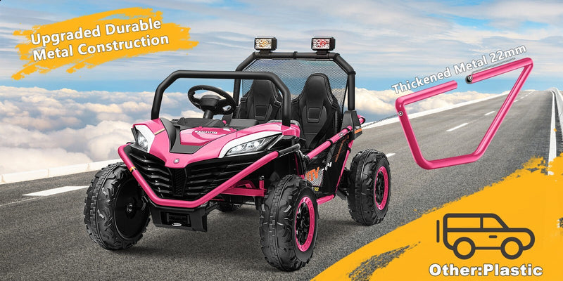 Load image into Gallery viewer, 24V Electric Kids 2-Seater Ride-On UTV Truck with 300W Motor, EVA Wheels, and Remote Control
