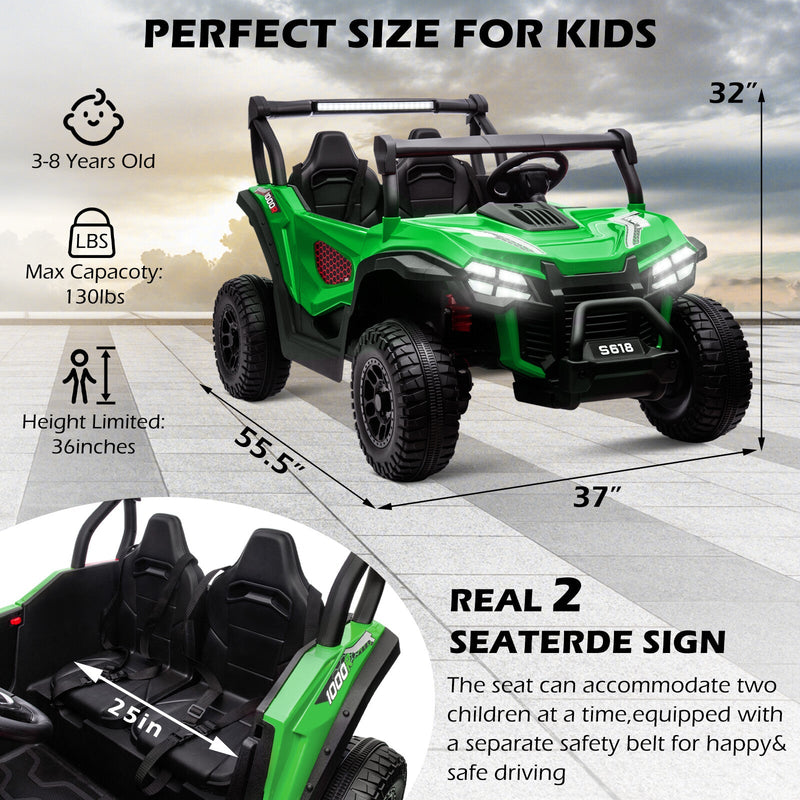 Load image into Gallery viewer, 24V Electric Kids 2-Seater Ride-On UTV Truck with 4x80W Motors and Remote Control
